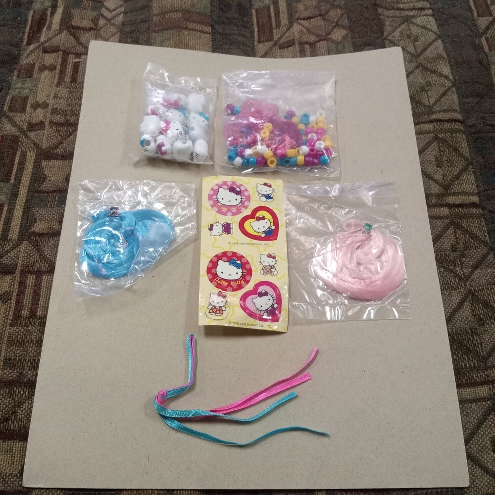 Hello Kitty Hair Accessories Small Bundle NEW *READ ABOUT STICKERS*